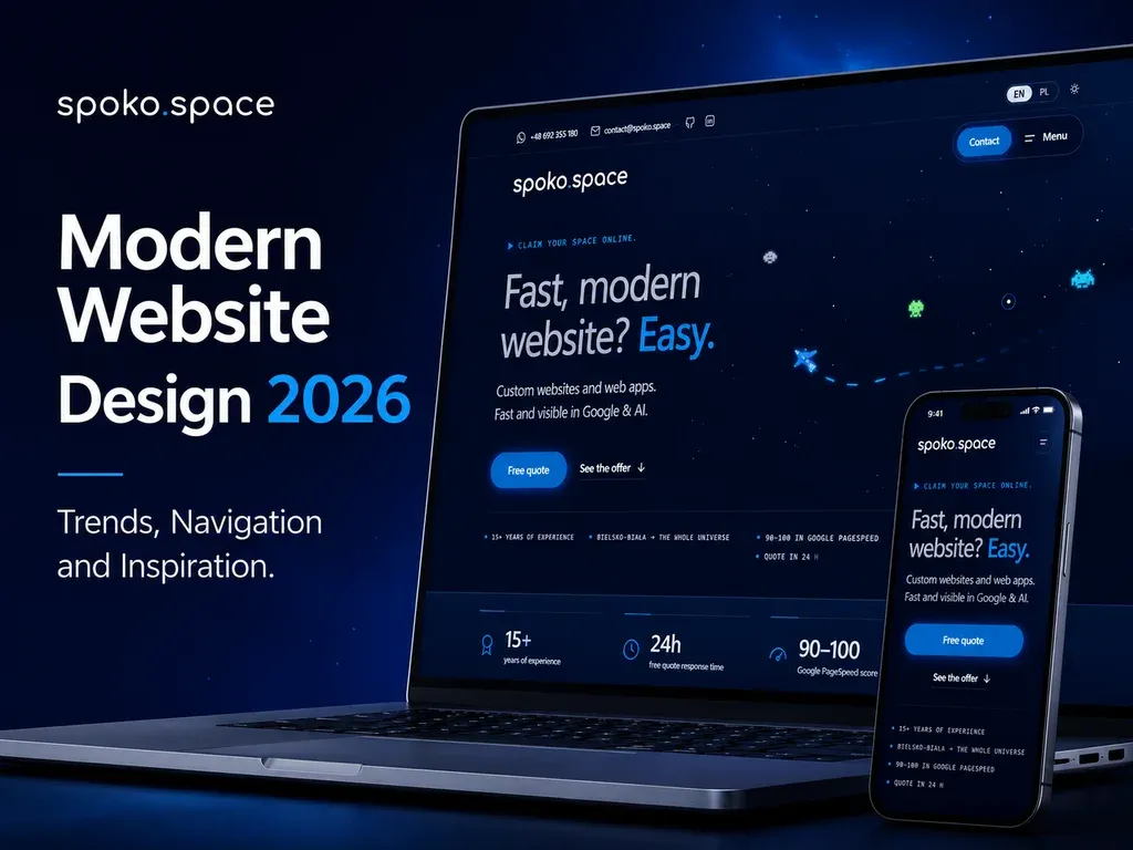 Modern Website Design 2026 — Trends, Navigation and Inspiration